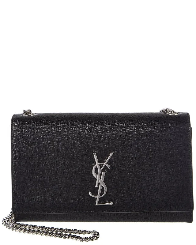 Saint Laurent Kate Monogram Medium Leather Shoulder Bag