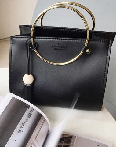 Stylish Leather Black Womens Handbag Crossbody Bag Purse Shoulder Bag for Women