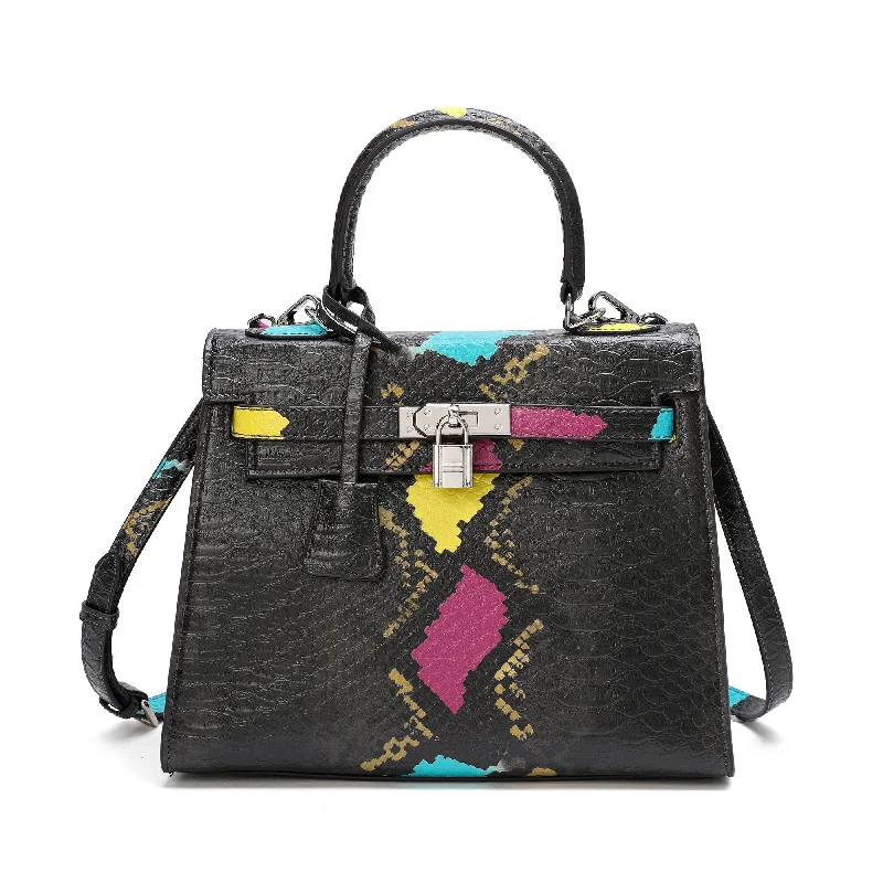 Tiffany & Fred Alligator Embossed Leather Grace Satchel