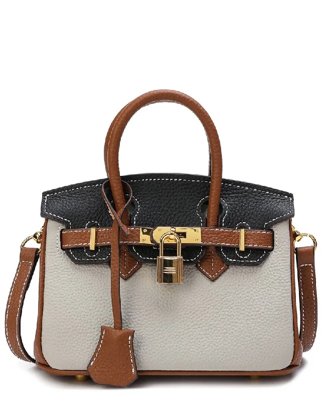 Tiffany & Fred Leather Top Handle Shoulder Bag