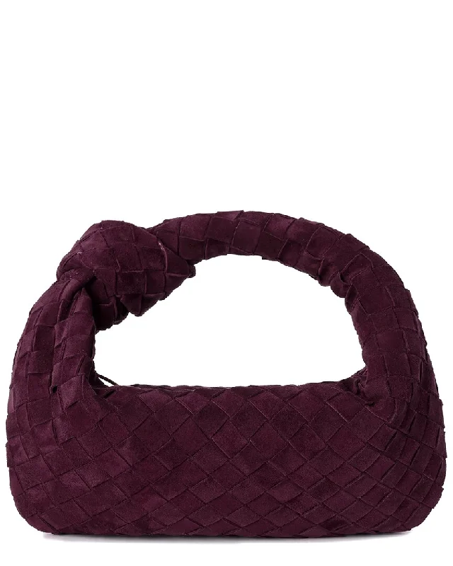 Tiffany & Fred Paris Hand-Woven Suede Pouch