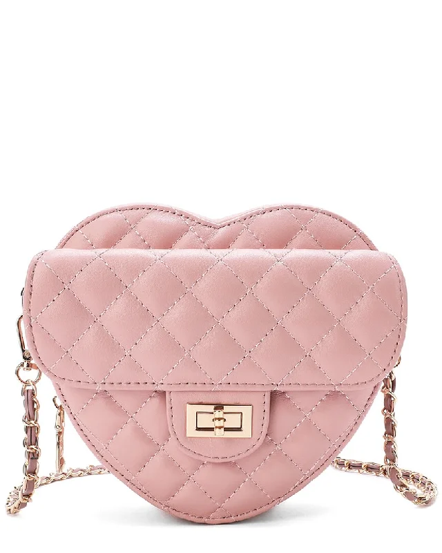 Tiffany & Fred Quilted Leather Heart-Shaped Crossbody