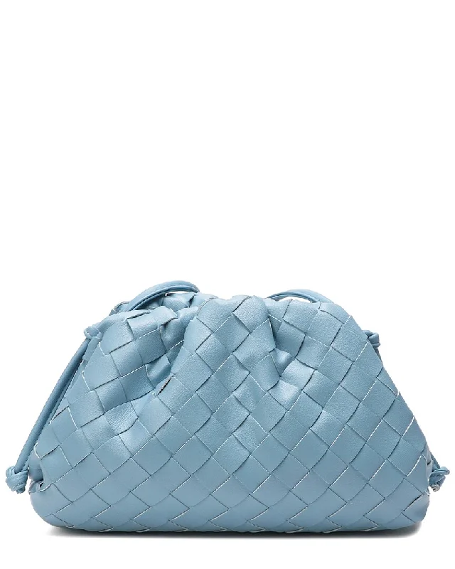 Tiffany & Fred Woven Leather Pouch Shoulder Bag