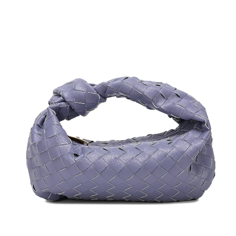 Tiffany & Fred Woven Sheepskin Knot Pouch Bag