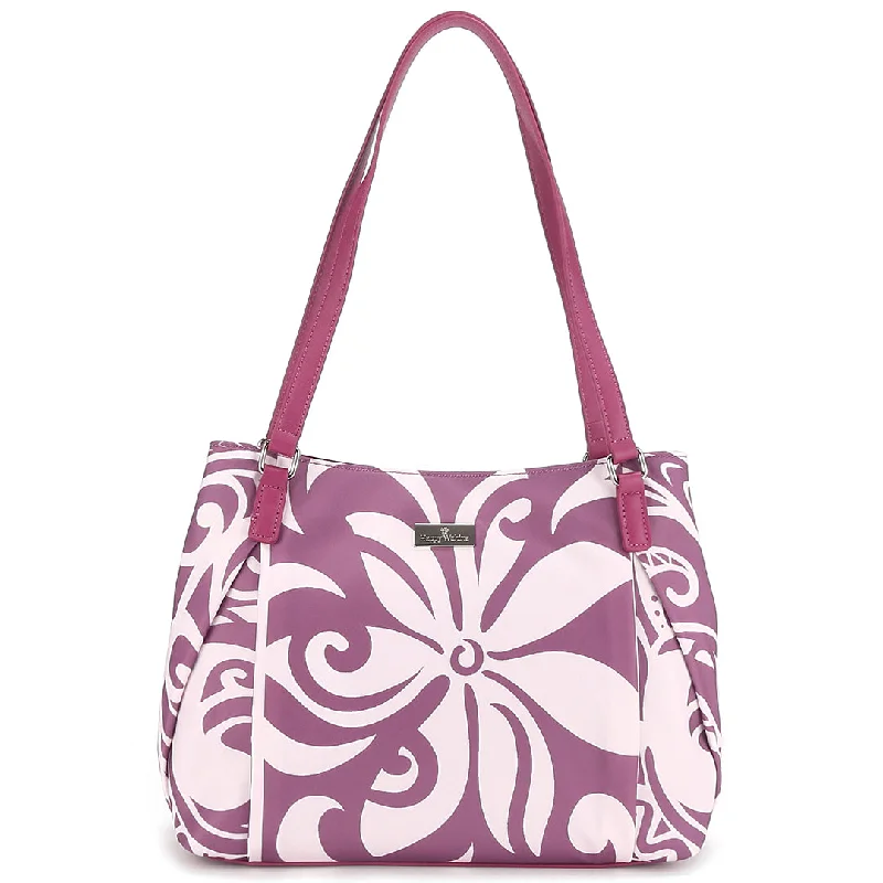 Tote Medium Ke'olu Tapa Tiare Mauve