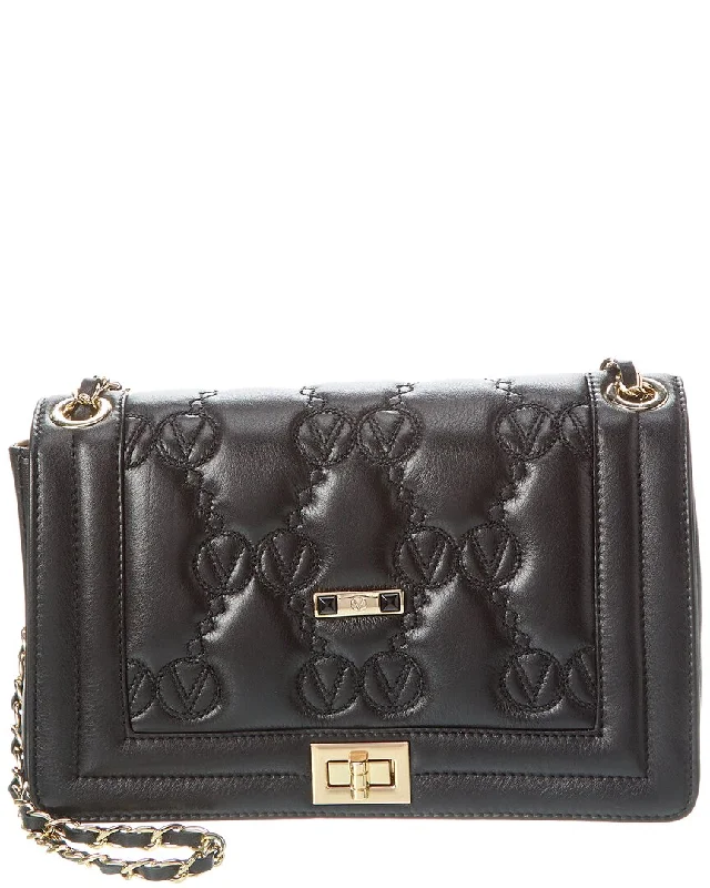 Valentino by Mario Valentino Alice Monogram Leather Shoulder Bag