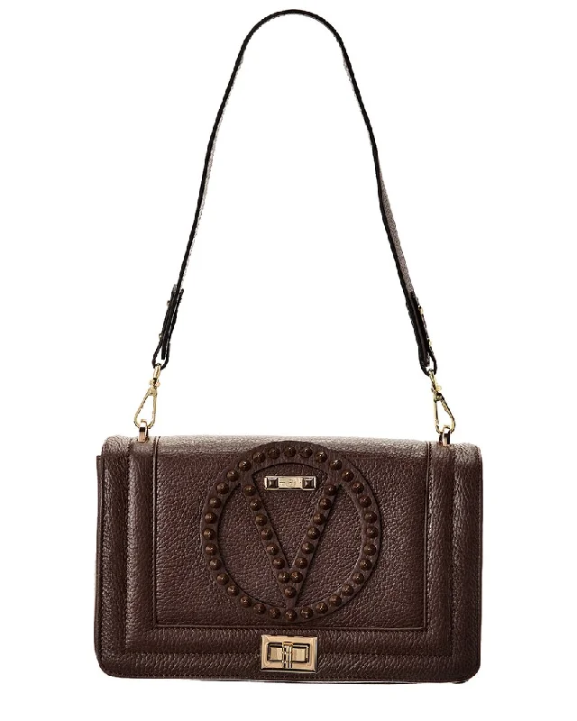 Valentino by Mario Valentino Alice Rock Leather Shoulder Bag