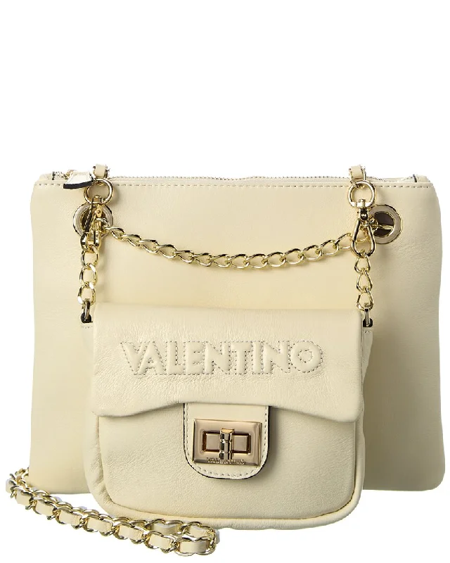 Valentino by Mario Valentino Jodie Embossed Leather Shoulder Bag