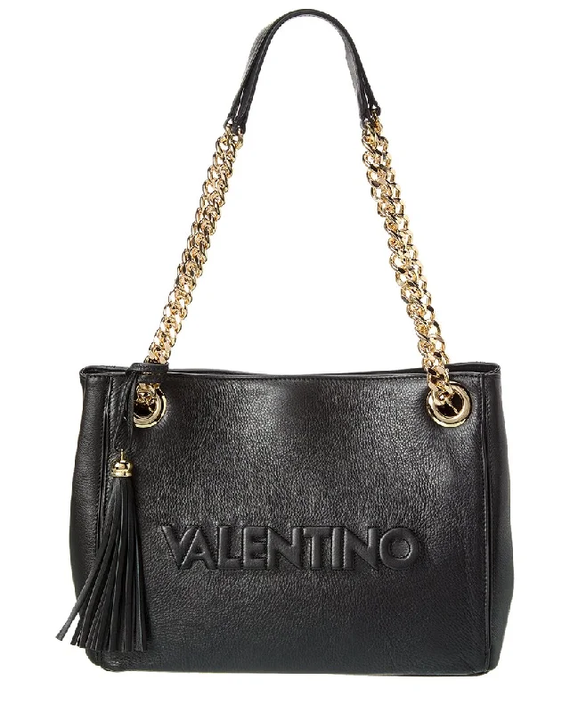 Valentino by Mario Valentino Luisa Embossed Leather Shoulder Bag