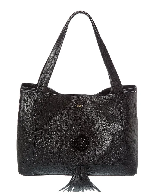 Valentino by Mario Valentino Ollie Dollaro Monogram Leather Tote