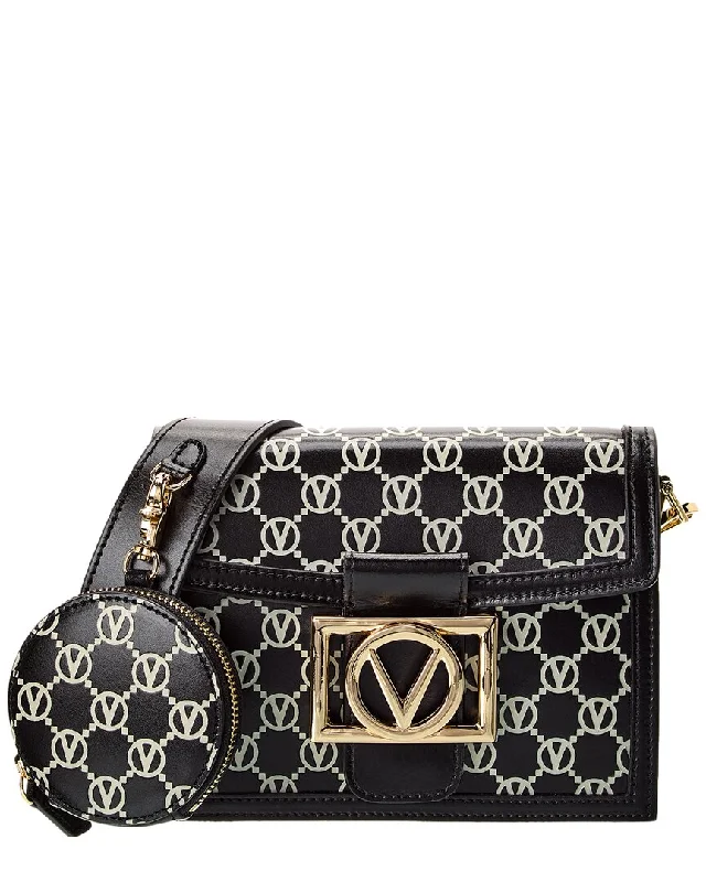 Valentino by Mario Valentino Scarlett Monogram Leather Crossbody