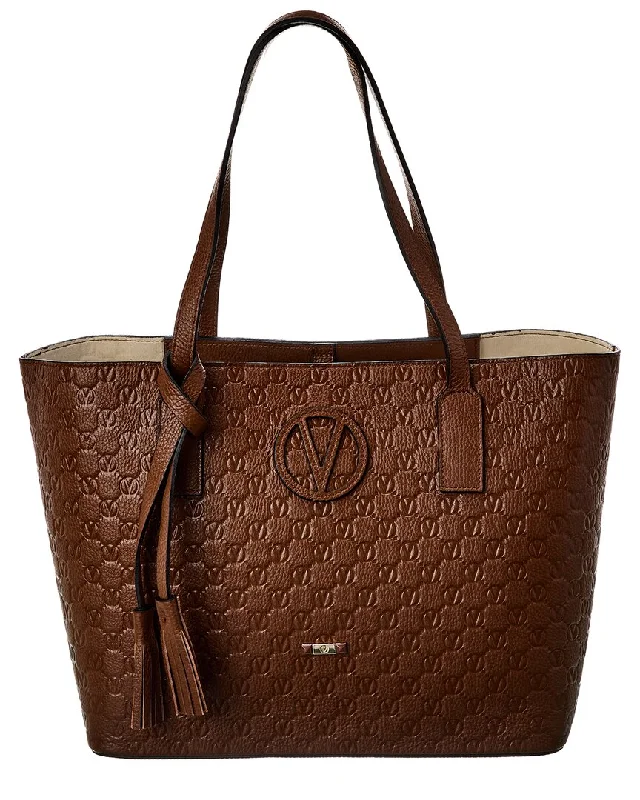 Valentino by Mario Valentino Soho Medallion Leather Tote