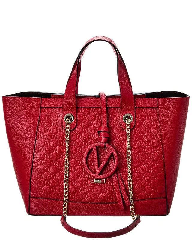 Valentino by Mario Valentino Sophe Medallion Leather Tote