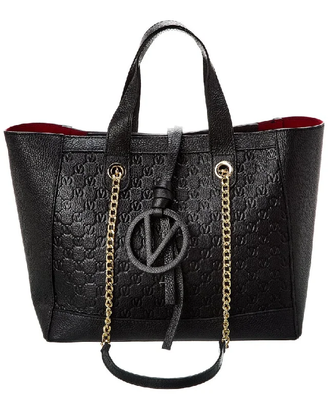 Valentino by Mario Valentino Sophie Medallion Leather Tote