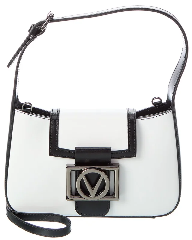 Valentino by Mario Valentino Vivien V Emblem Leather Shoulder Bag