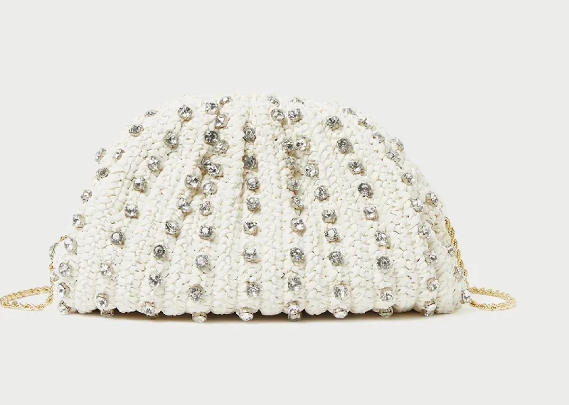 Women's Bailey Dome Clutch In White