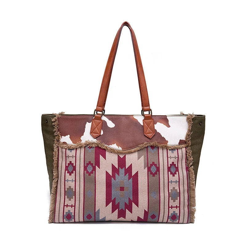 Womens Boho Tote Bags Cross Shoulder Bag With Wallet