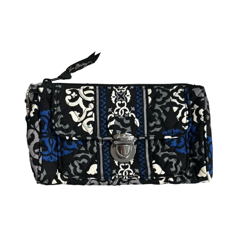 Wristlet By Vera Bradley in Black & Blue Size: Small