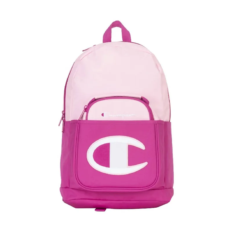 Youth Backpack With Removable Lunch Kit In Pink Combo