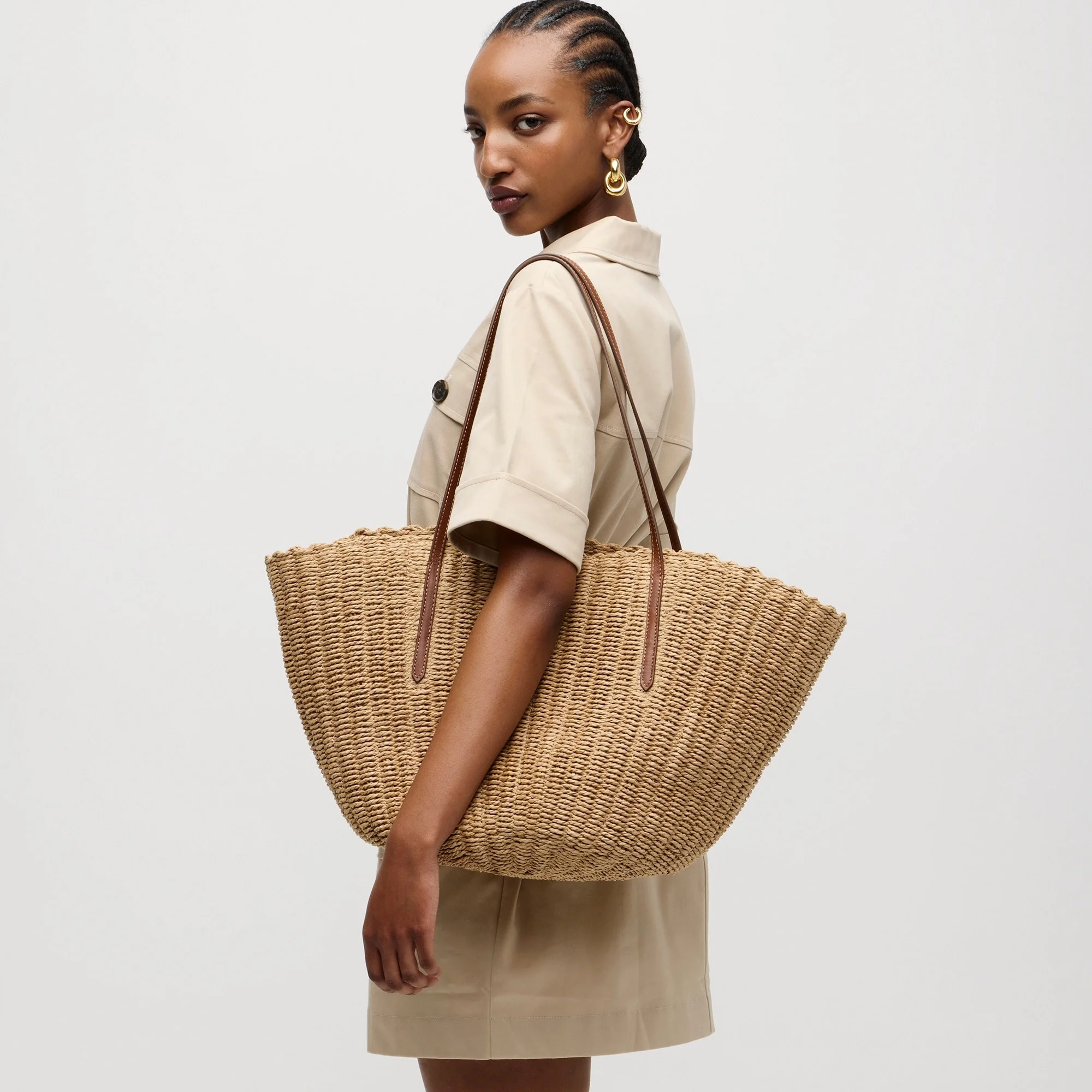  Straw Woven Tote Bag